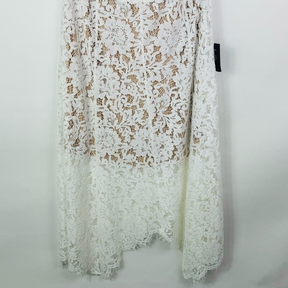 LULU'S One Wish White Lace Midi‎ Dress Size Large NWT - Picture 8 of 14